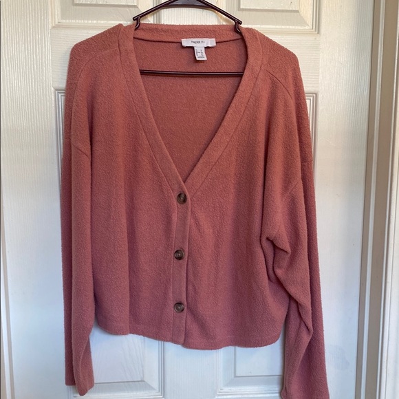 Forever 21 Sweaters - Forever 21 Pink Cardigan Sweater